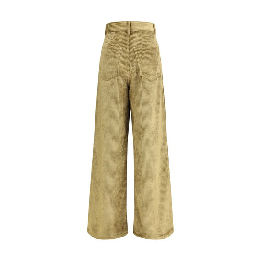 Petar Petrov Gold Cotton Casual Pants