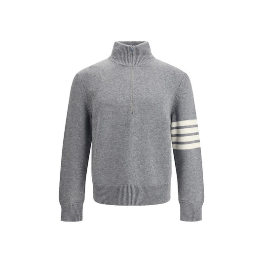 Thom Browne Gray Fleece Wool Sweatshirt