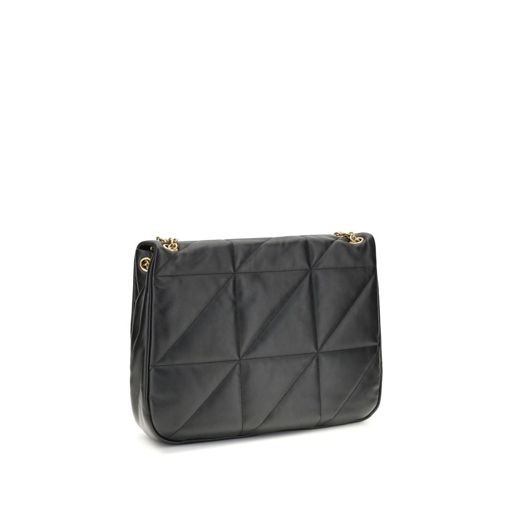 Saint Laurent Black Lamb Ovis Aries Aries Shoulder Bag