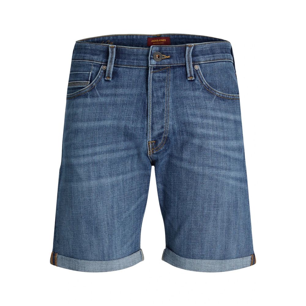 Jack Jones Blue Cotton Bermuda Shorts