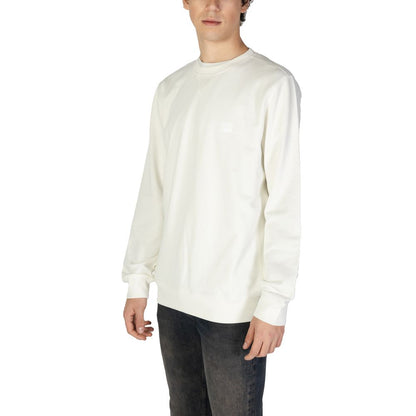Hugo Boss Weißes Baumwoll-Sweatshirt
