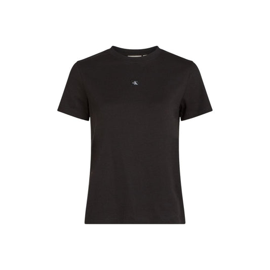 Calvin Klein Jeans Schwarzes T-Shirt aus recycelter Baumwolle