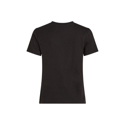 Calvin Klein Jeans Schwarzes T-Shirt aus recycelter Baumwolle