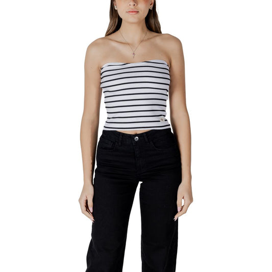 Calvin Klein Jeans Weißes Top aus recycelter Baumwolle