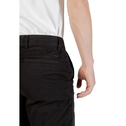 Hugo Boss Schwarze Baumwoll-Bermudas