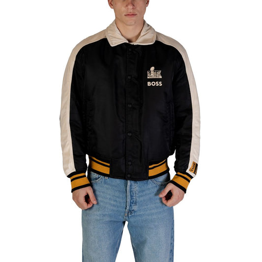 Hugo Boss Schwarze Polyamid-Jacken &amp