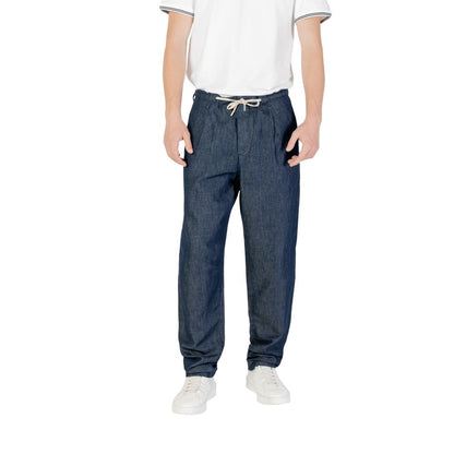 Replay Blue Cotton Casual Pants
