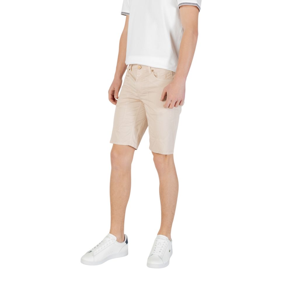Jeckerson Beige Cotton Bermuda Shorts