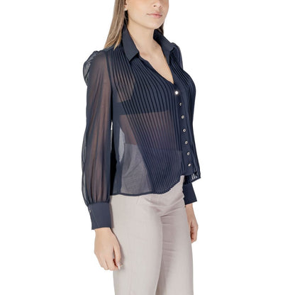 Morgan De Toi Blue Polyester Blouse