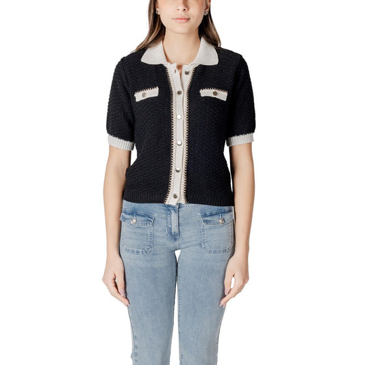 Morgan De Toi Black Recycled Cotton Sweater