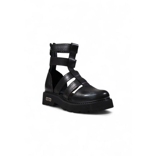 Cult Black Leather Sandals