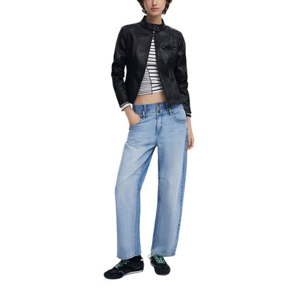 Desigual Schwarze Polyesterjacken &amp