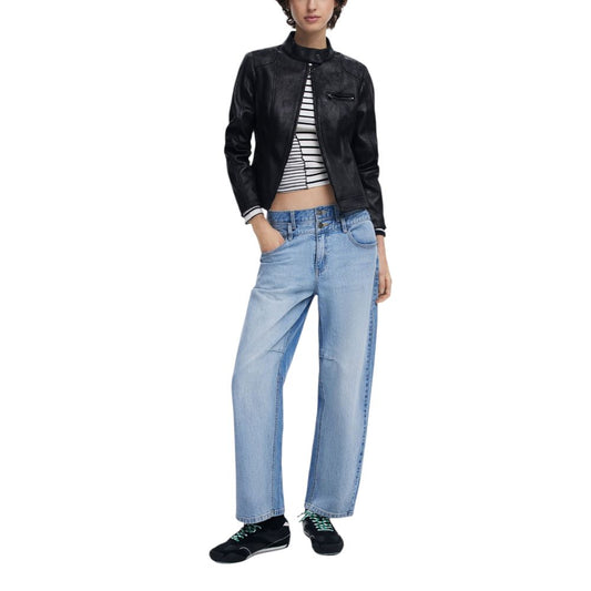 Desigual Schwarze Polyesterjacken &amp