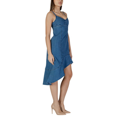 Desigual Blau Baumwolle Lang
