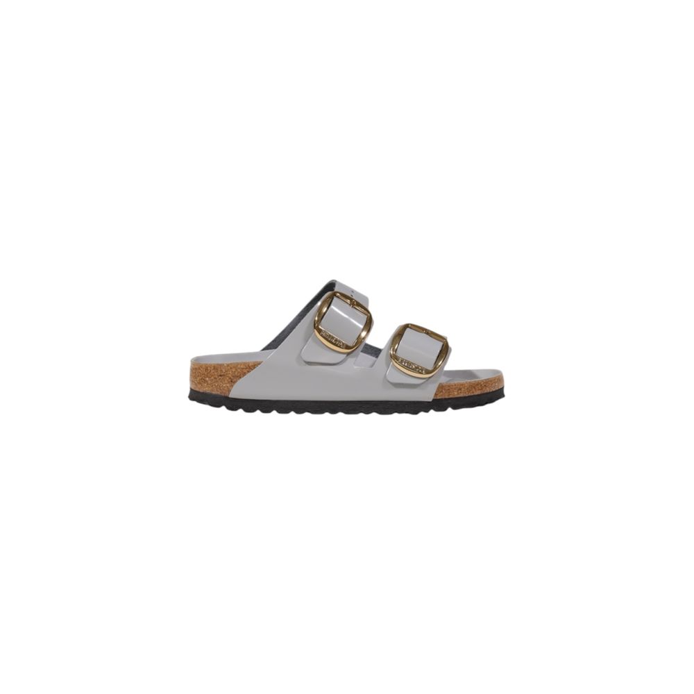 Birkenstock Gray Leather Slippers