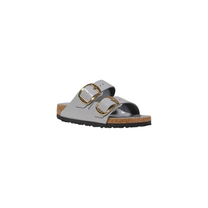 Birkenstock Gray Leather Slippers