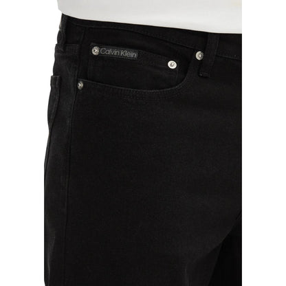Calvin Klein Jeans Schwarze Baumwoll-Bermudas