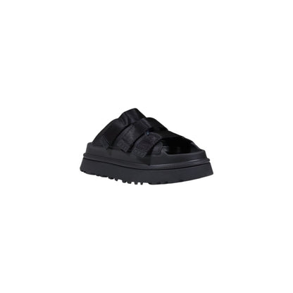 UGG Schwarzes Kunstleder-Plateau