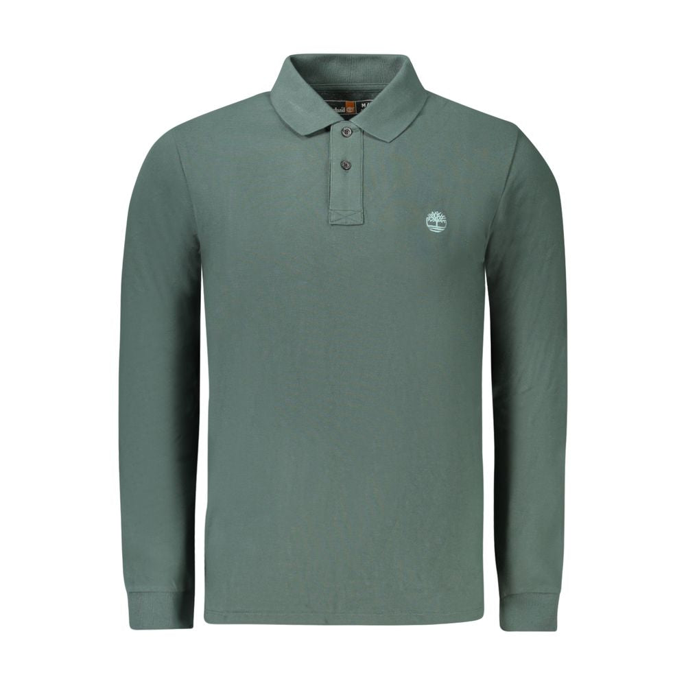 Timberland Green Cotton Men Polo Shirt