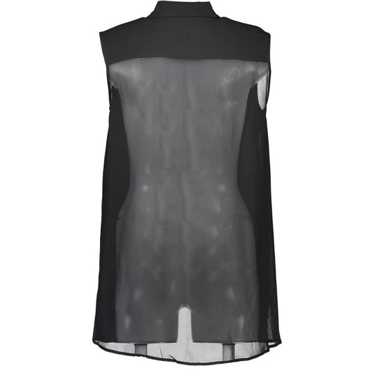 Love Moschino Schwarzes Viskosehemd