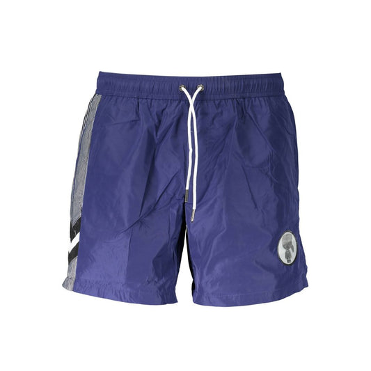 Karl Lagerfeld Blue Polyester Men's Swim Trunk