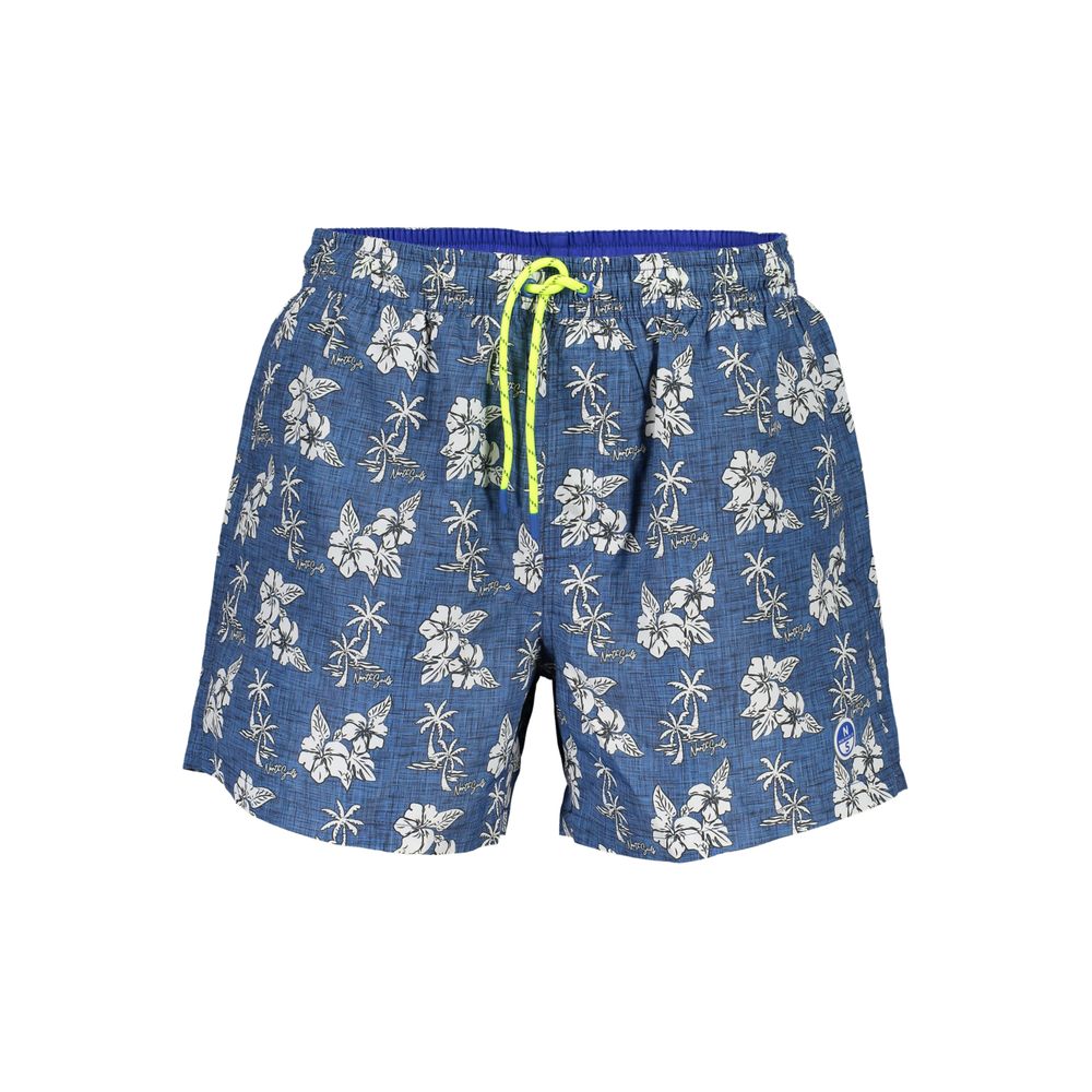 North Sails Blu Polyester Men Swim Boxer
