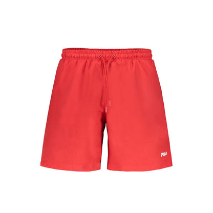 Fila Red Polyester Men's Swim Trunk