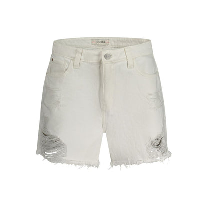 Guess Jeans White Cotton Women's Short
