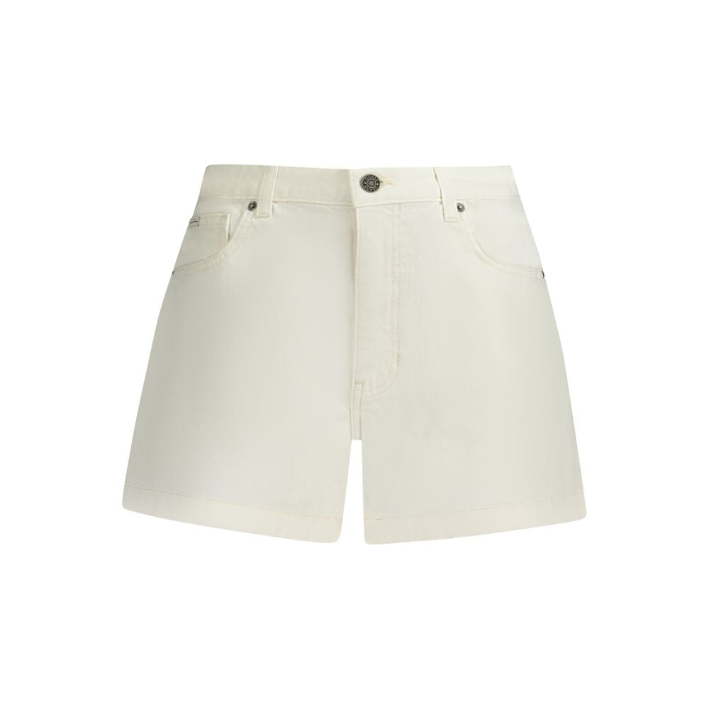 Guess Jeans Bianco Cotton Women Short