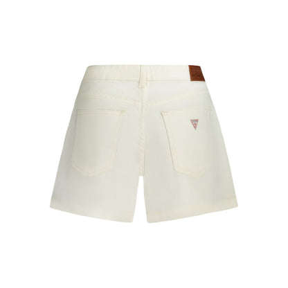 Guess Jeans Bianco Cotton Women Short