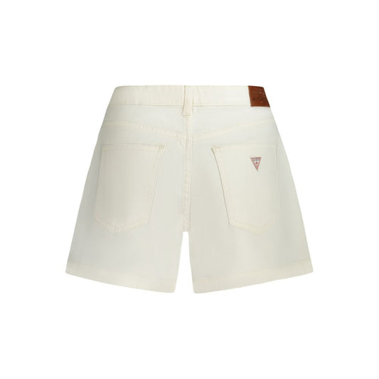 Guess Jeans Bianco Cotton Women Short
