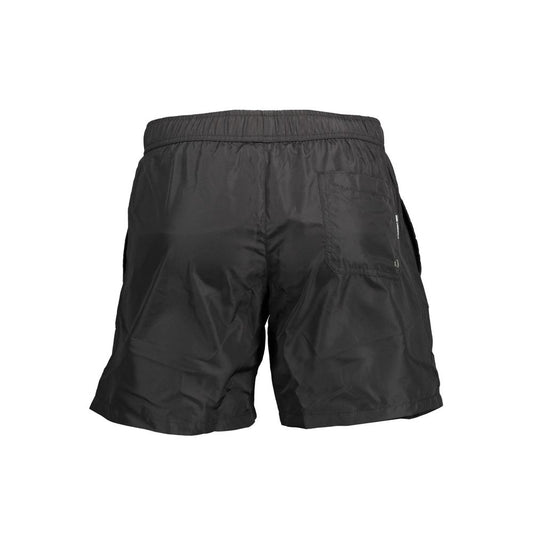 Karl Lagerfeld Black Polyester Men's Swim Boxer