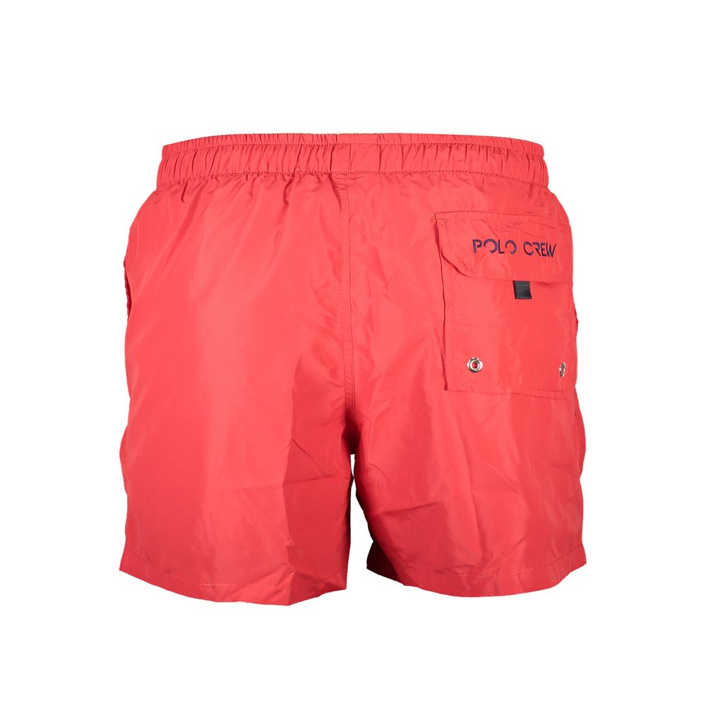La Martina Red Polyester Men Swim Boxer