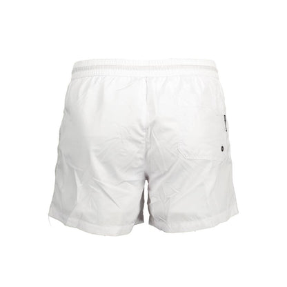 Karl Lagerfeld White Polyester Men's Swim Boxer