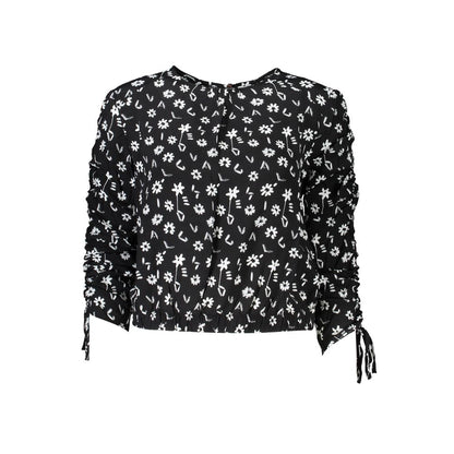 Desigual Schwarzes Viskosehemd