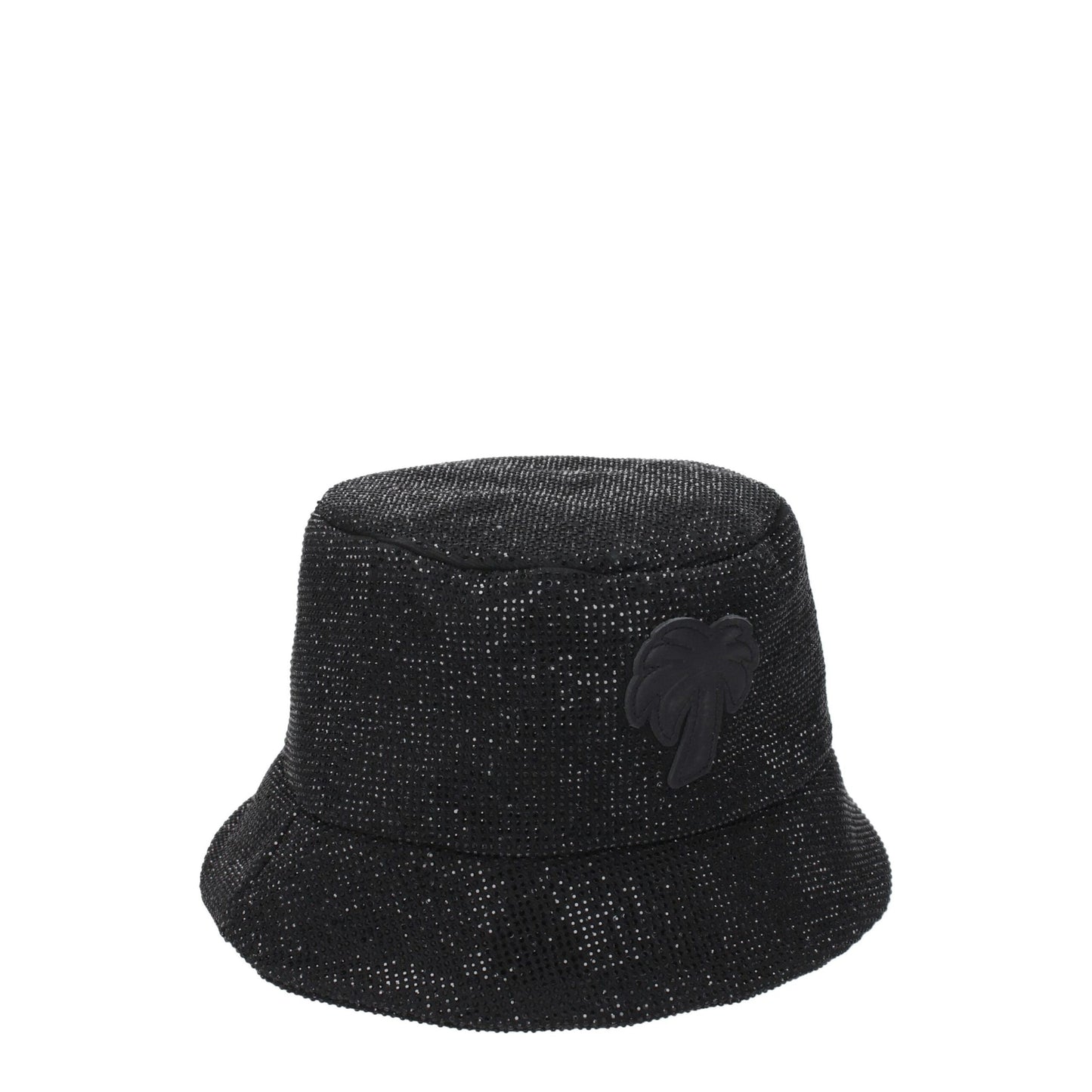 Palm Angels Black Cotton Bucket Hat