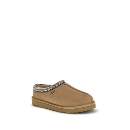 UGG Beigefarbene Leder-Mules