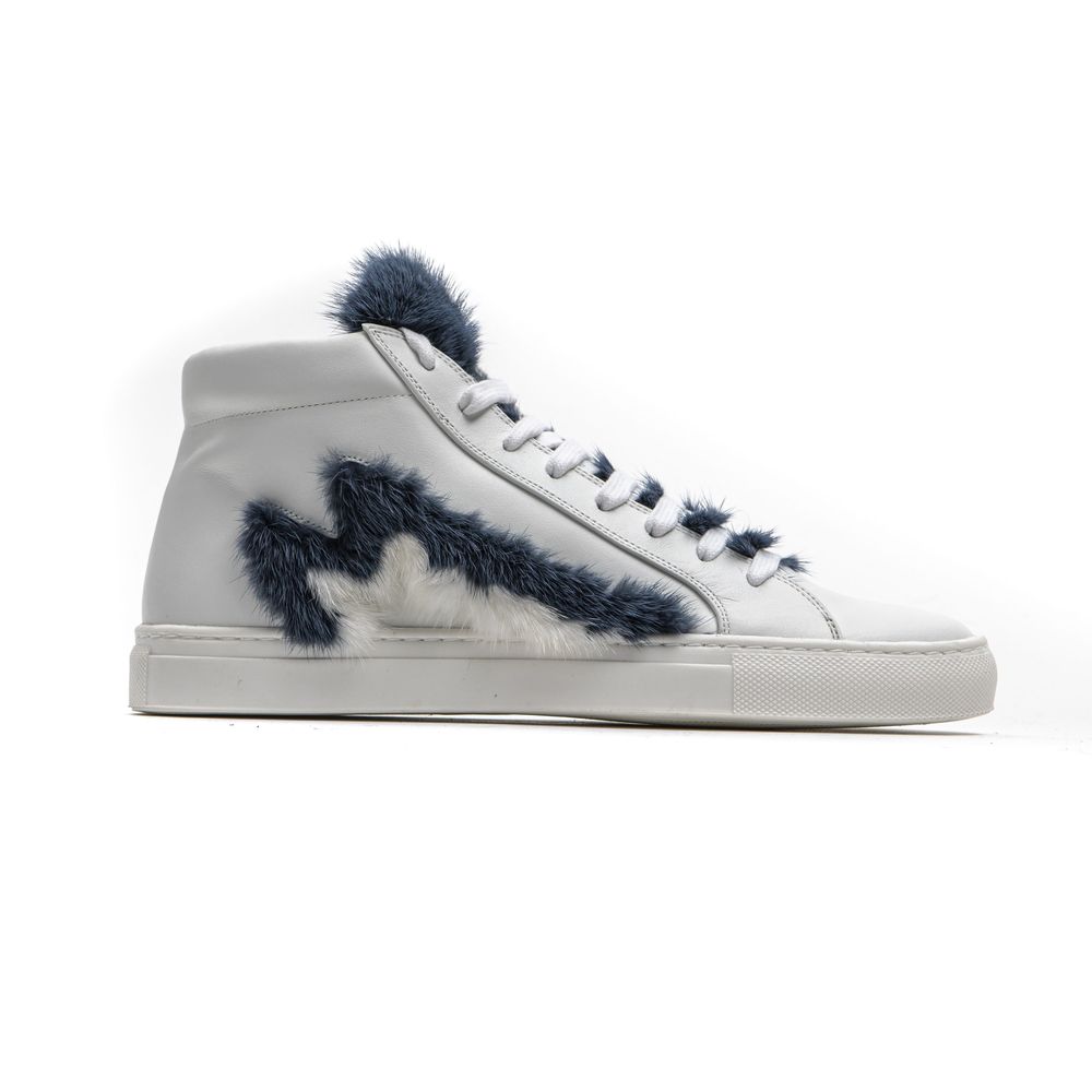 Mr&Mrs Italy White Leather Women Sneaker