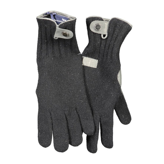 Harmont & Blaine Nero Wool Men Glove