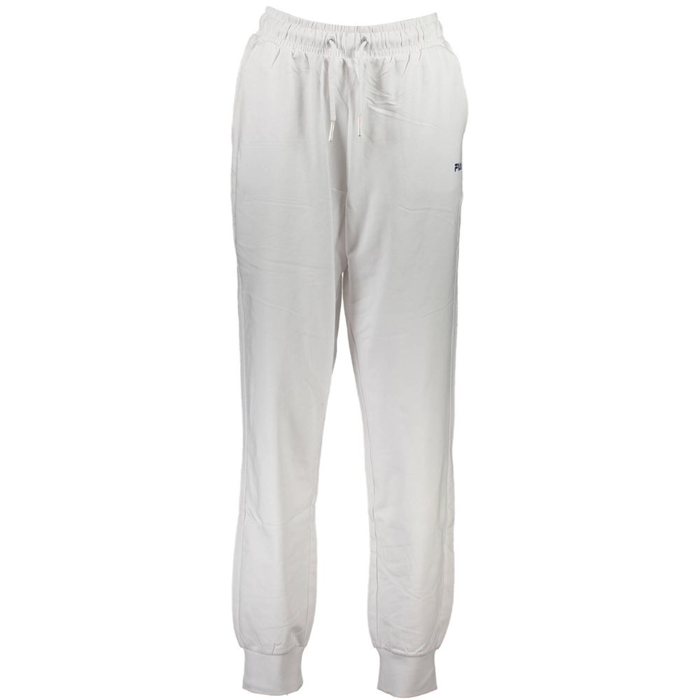 Fila White Cotton Women's Track Pant