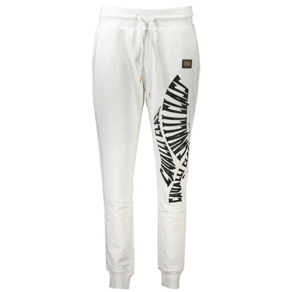 Cavalli Class Bianco Cotton Women's Jogger