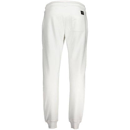 Cavalli Class Bianco Cotton Men Jogger Pant