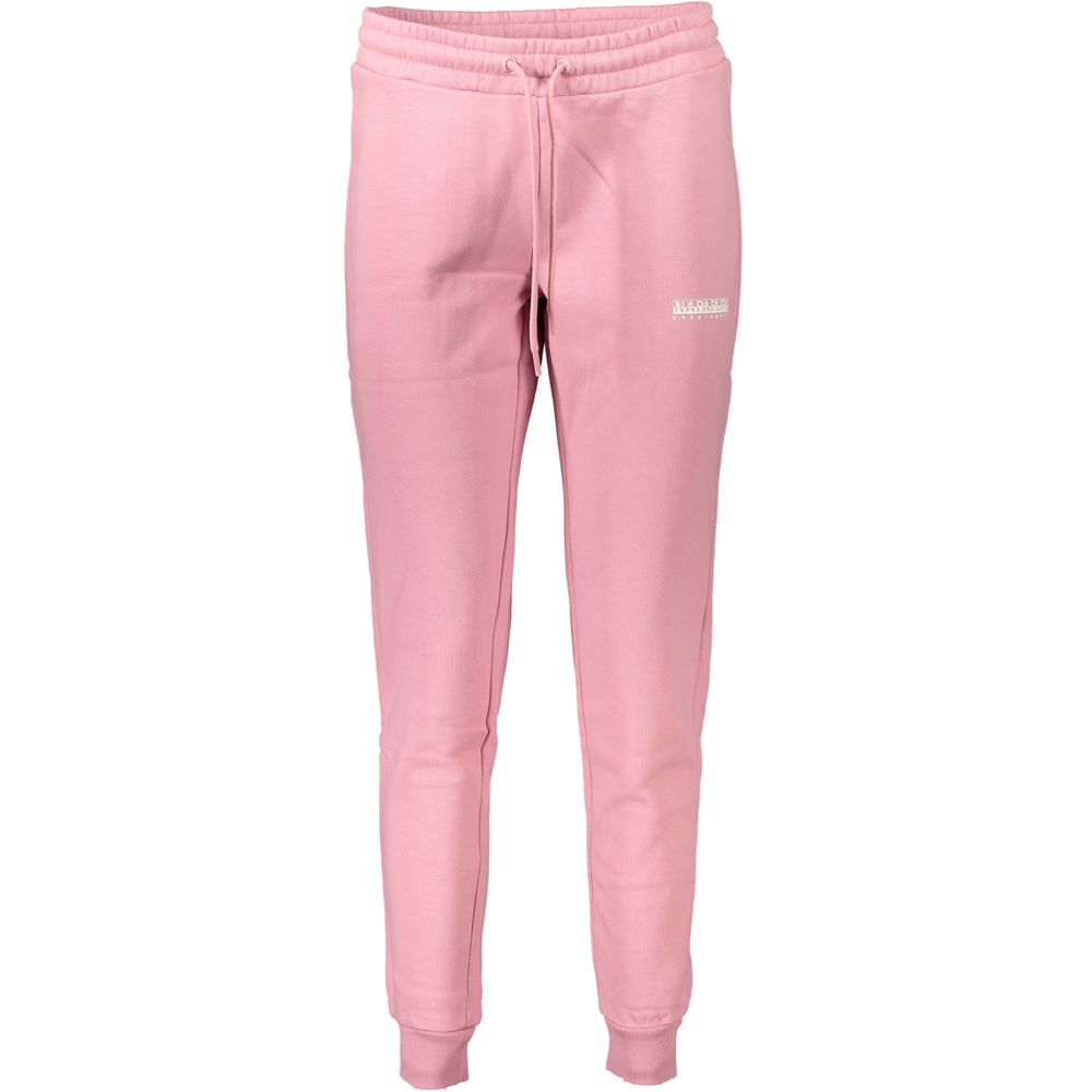 Napapijri Pink Cotton Athletic Pants