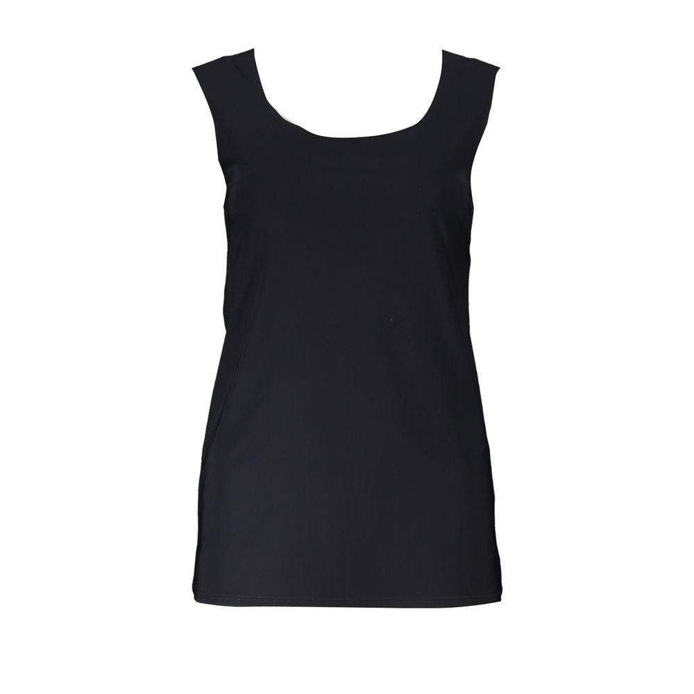Patrizia Pepe Black Elastane Tank Tops