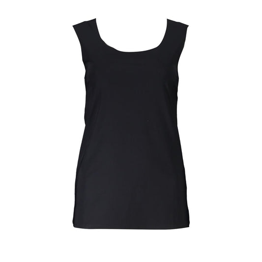 Patrizia Pepe Black Elastane Tank Tops