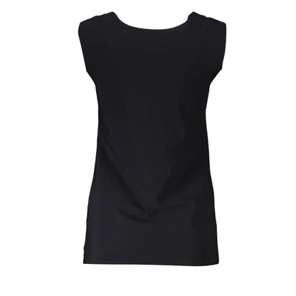Patrizia Pepe Black Elastane Tank Tops