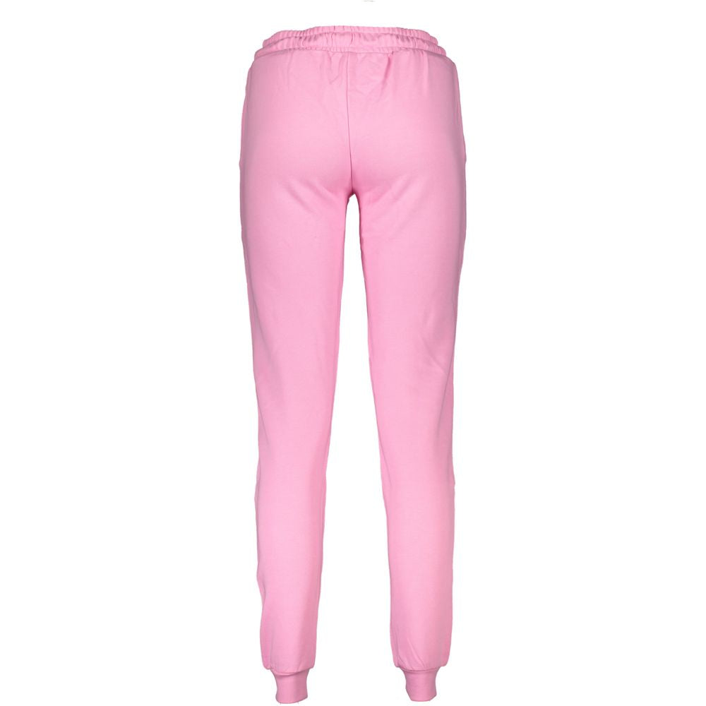 Cavalli Class Rose Cotton Women's Track Pant