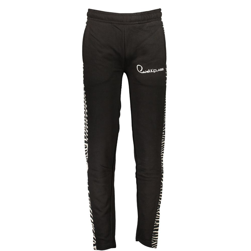Cavalli Class Black Cotton Joggers (Workout Pants)