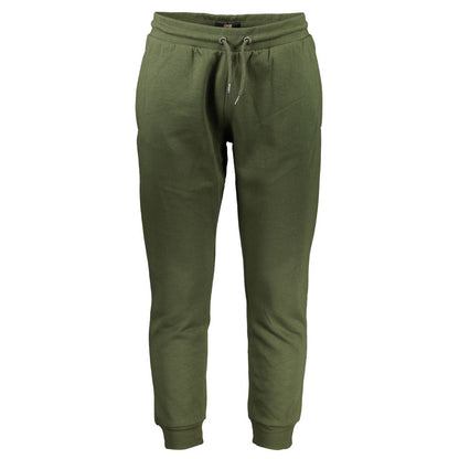 Cavalli Class Green Cotton Athletic Pants