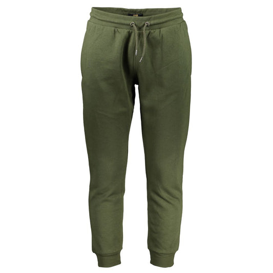 Cavalli Class Green Cotton Athletic Pants